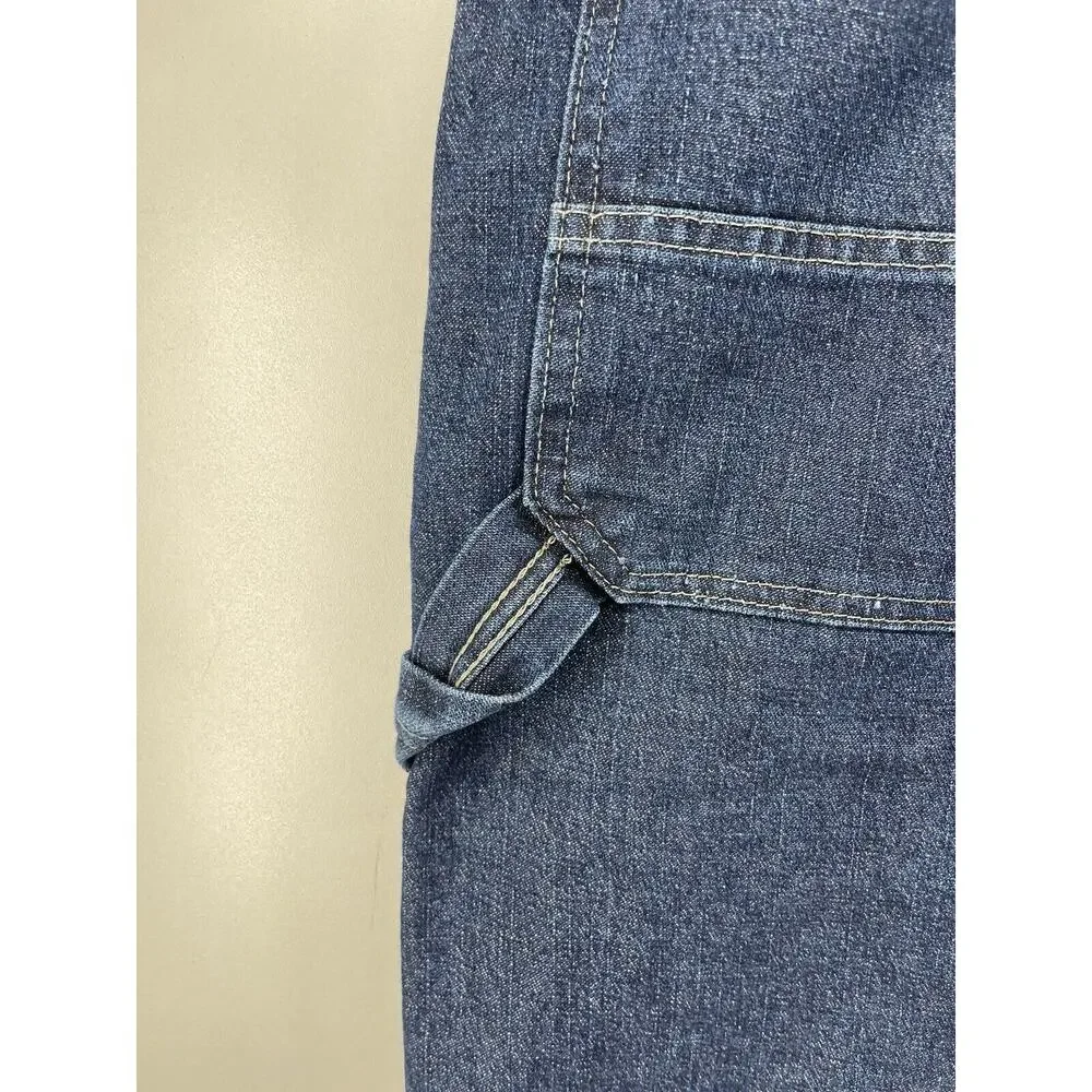 WRANGLER MEN'S CARPENTER DARK BLUE‎ JEAN SHORTS Size 48 Inseam 10” NEW Irregular